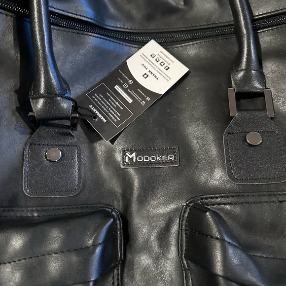 Modoker leather garment bag - Picture 2 of 3